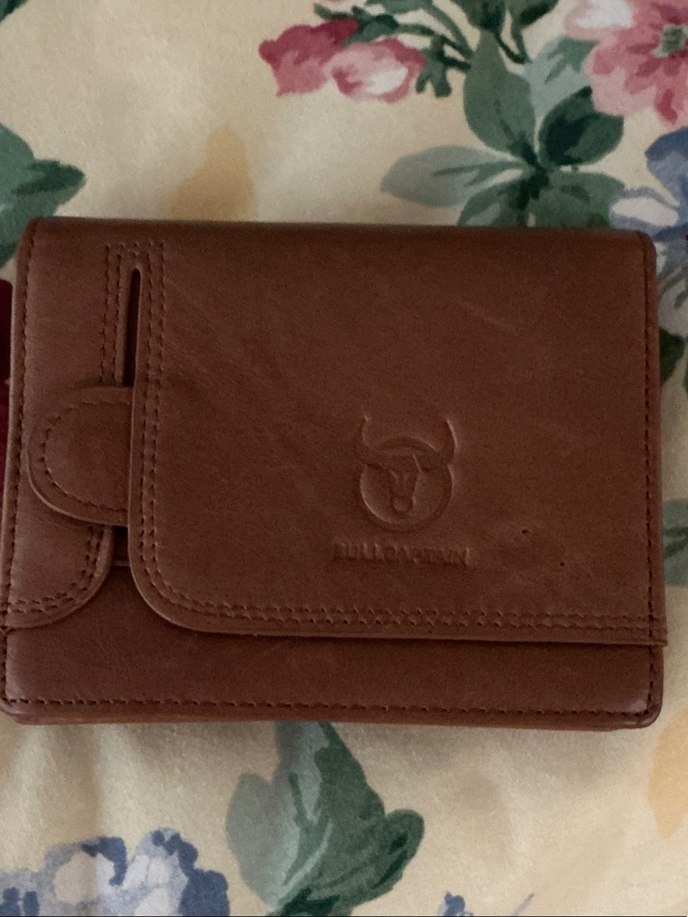 Brown Leather Bi-Fold Wallet for Men